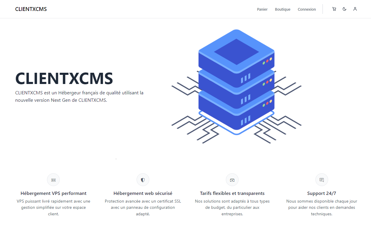 Site internet CLIENTXCMS